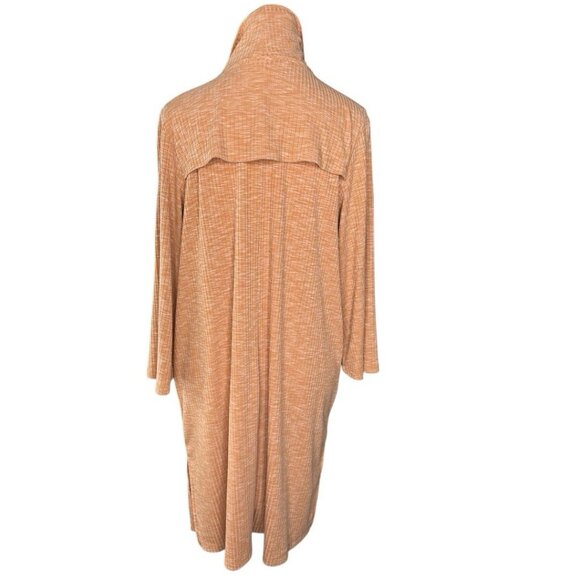 B Collection By Bobeau Women's Orange Ellen Waterfall Ribbed Cardigan Sweater‎ M - Picture 4 of 15